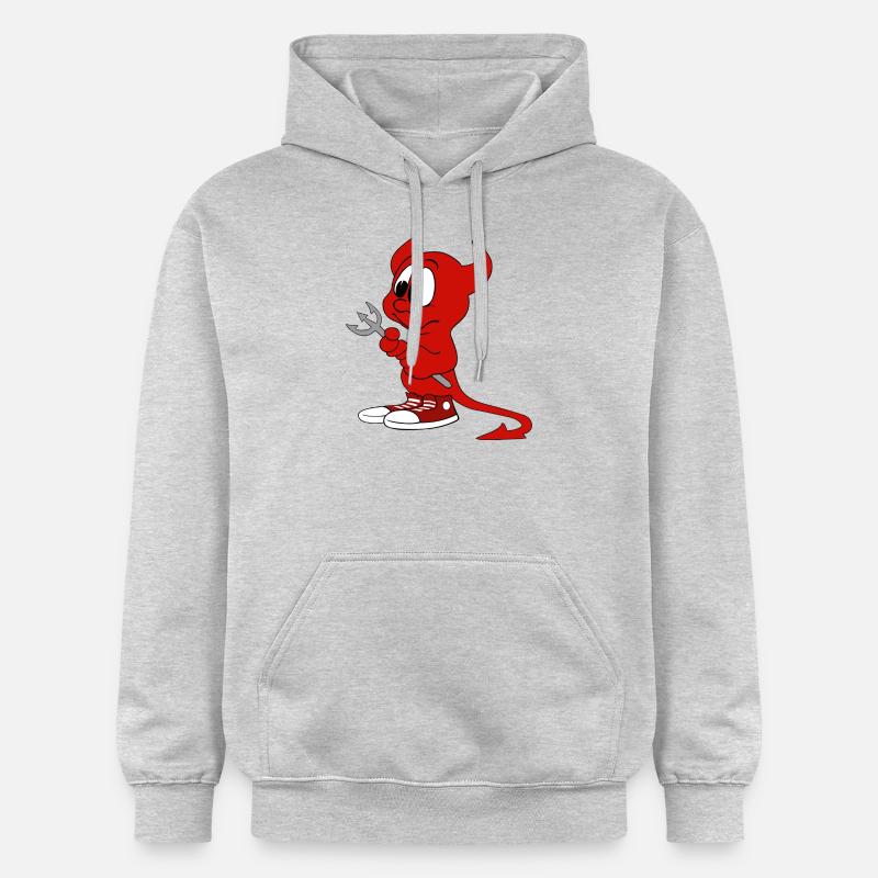 devil - Sweat à capuche Softstyle® Gildan Unisexe - gris clair chiné