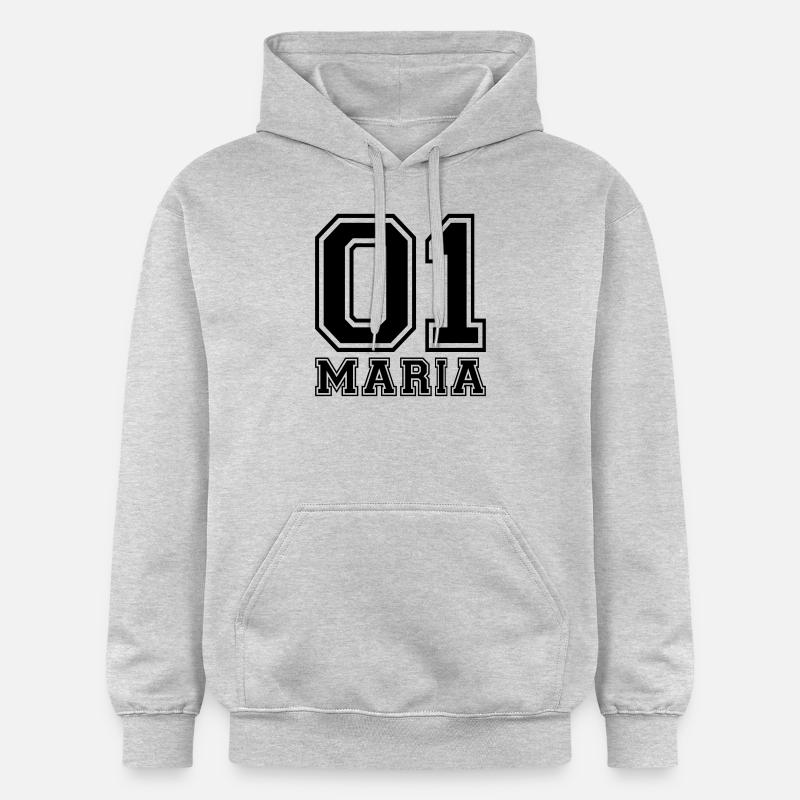 Maria - Nom - Sweat à capuche Softstyle® Gildan Unisexe - gris clair chiné