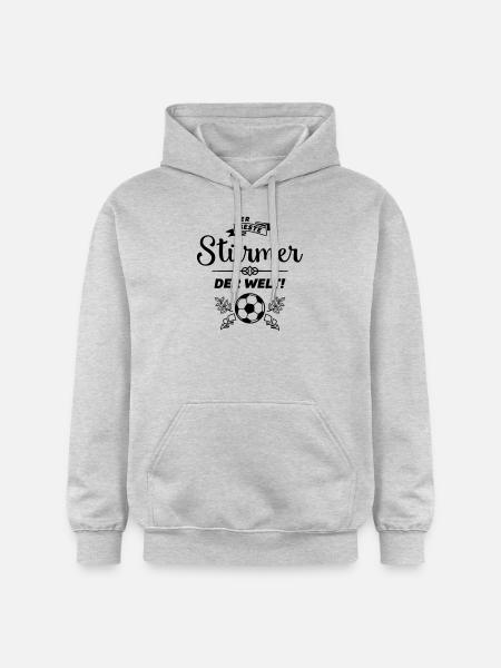der beste stürmer - Gildan Unisex Softstyle® Midweight Hoodie - Hellgrau meliert