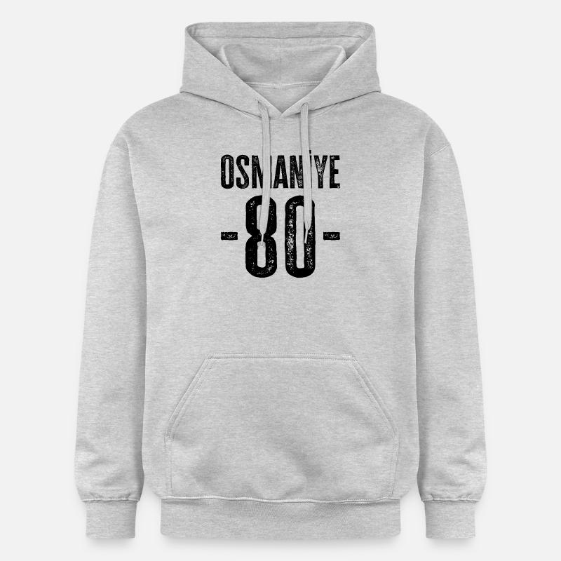 Osmaniye 80 – Tradition de Türkiye - Sweat à capuche Softstyle® Gildan Unisexe - gris clair chiné