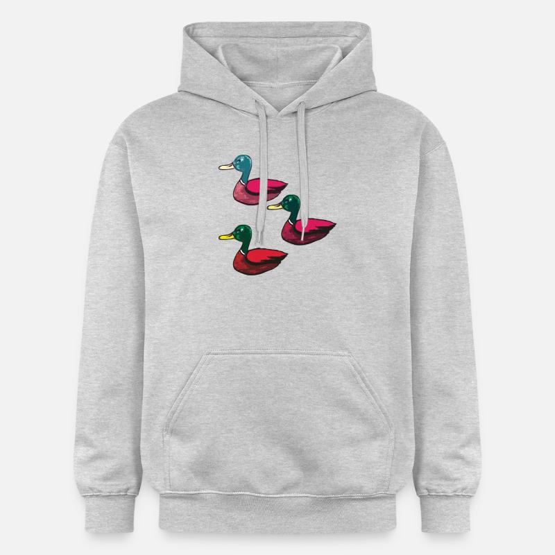 Canards pack de trois - Sweat à capuche Softstyle® Gildan Unisexe - gris clair chiné