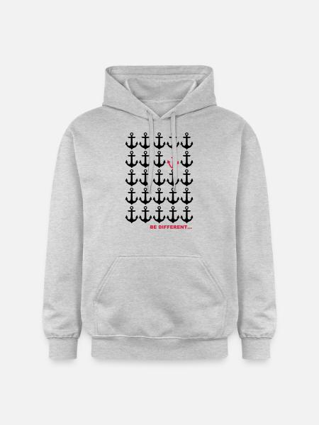 Be Different... - Gildan Unisex Softstyle® Midweight Hoodie - Hellgrau meliert