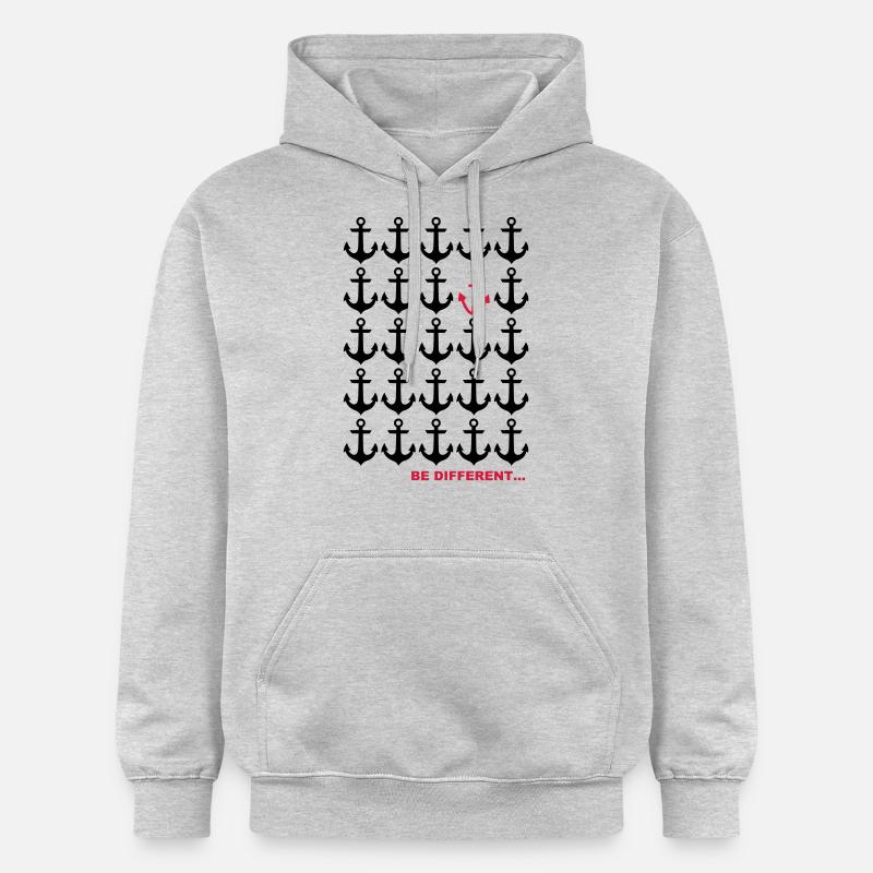 Be Different... - Gildan Unisex Softstyle® Midweight Hoodie - Hellgrau meliert