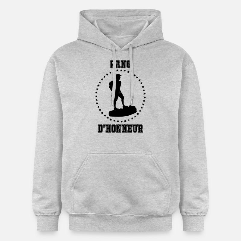 Rang d'honneur - Sweat à capuche Softstyle® Gildan Unisexe - gris clair chiné