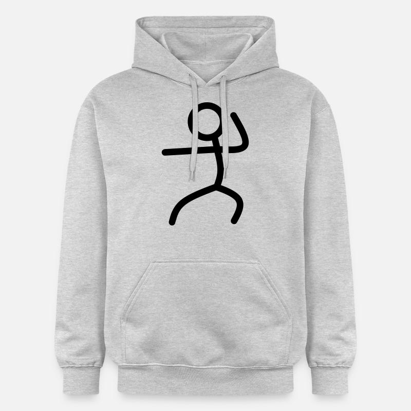 karaté - Sweat à capuche Softstyle® Gildan Unisexe - gris clair chiné
