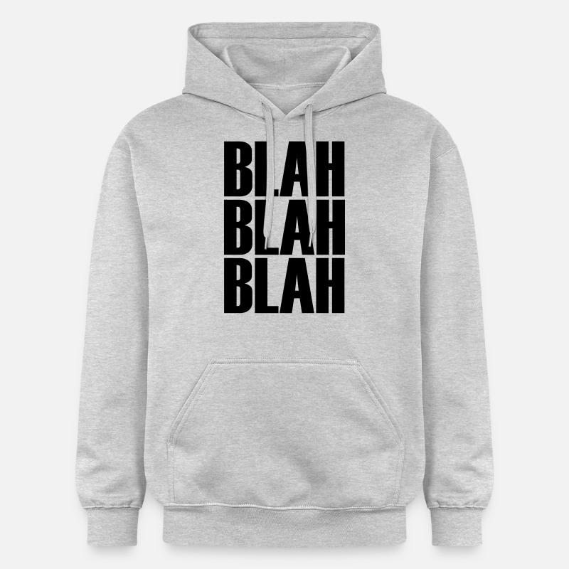 bla bla bla POP - Sweat à capuche Softstyle® Gildan Unisexe - gris clair chiné