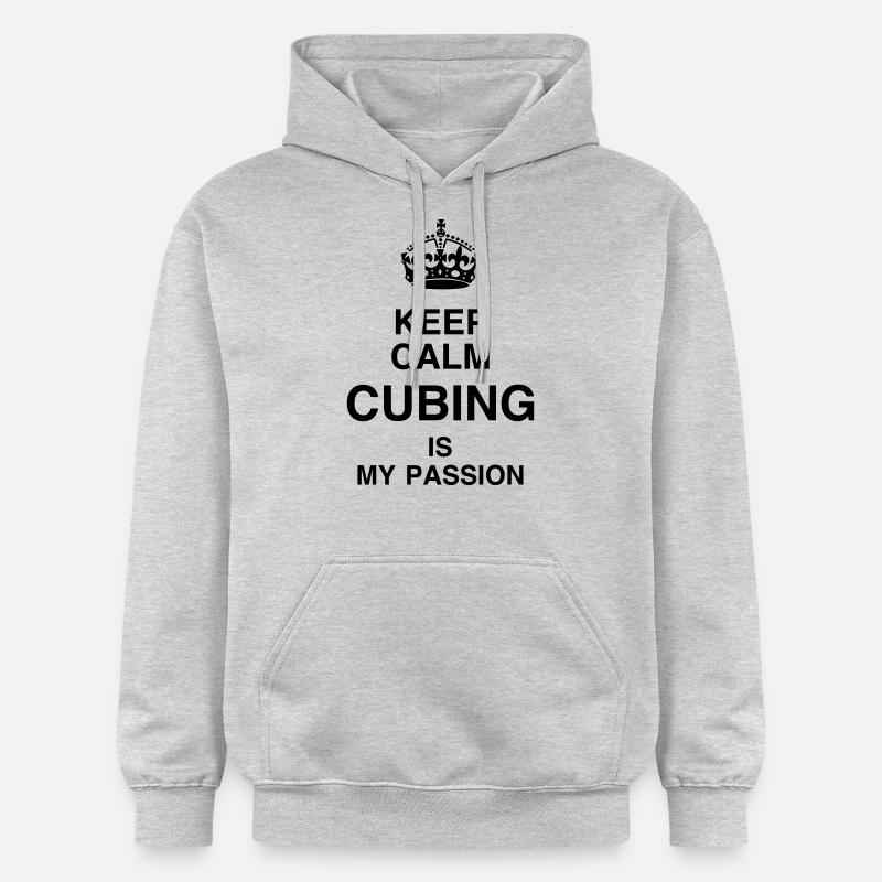 Cubing / Cube / Cuber / Speedcubing - Sweat à capuche Softstyle® Gildan Unisexe - gris clair chiné