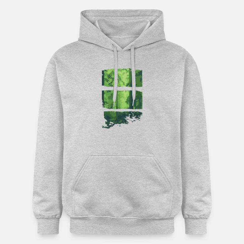 FORÊT - Sweat à capuche Softstyle® Gildan Unisexe - gris clair chiné