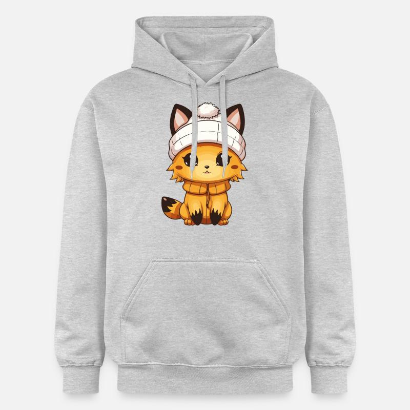 Bande dessinée Fox - Sweat à capuche Softstyle® Gildan Unisexe - gris clair chiné