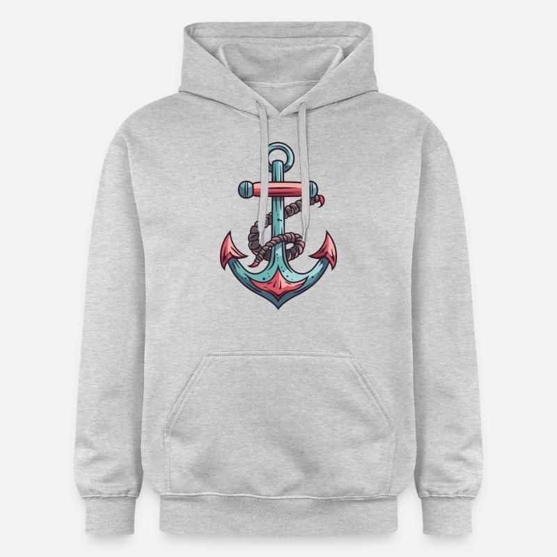 Port d’ancrage - Sweat à capuche Softstyle® Gildan Unisexe - gris clair chiné