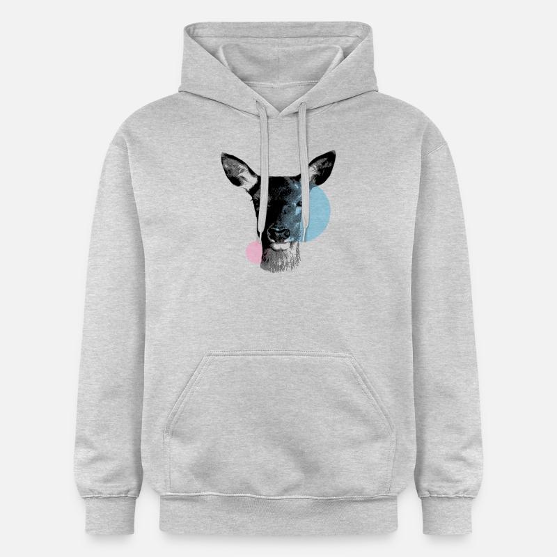 LA BICHE - Sweat à capuche Softstyle® Gildan Unisexe - gris clair chiné