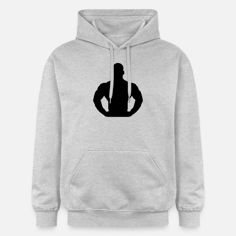 Bodybuilder - Sweat à capuche Softstyle® Gildan Unisexe - gris clair chiné