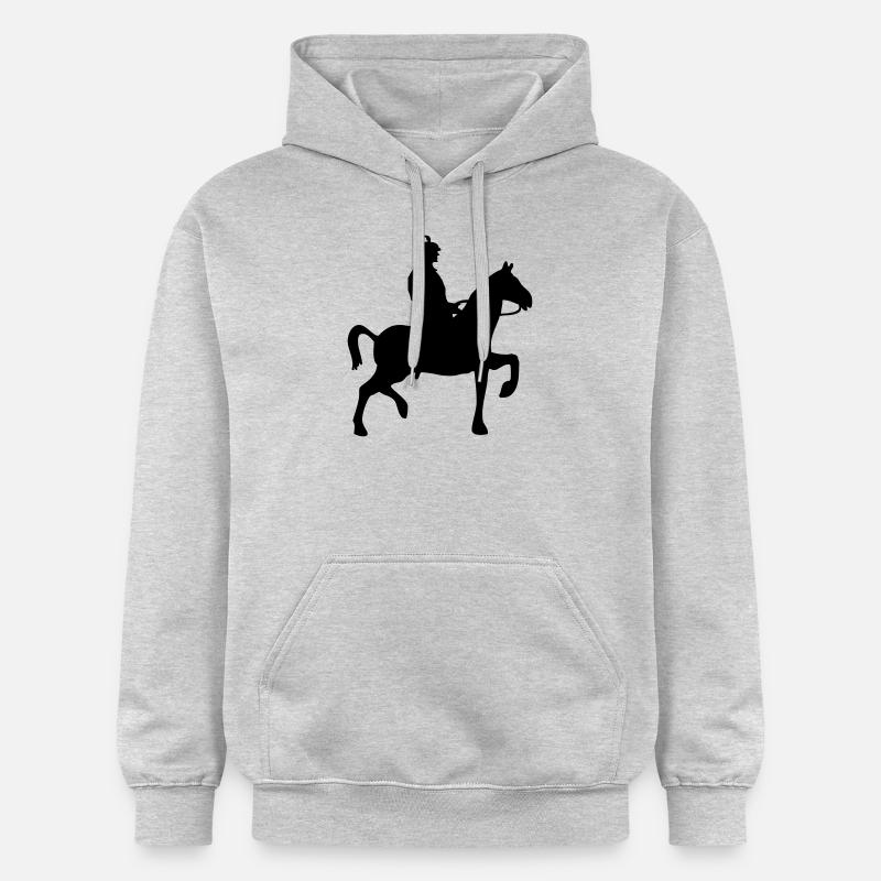 Cavalier samouraï - Sweat à capuche Softstyle® Gildan Unisexe - gris clair chiné