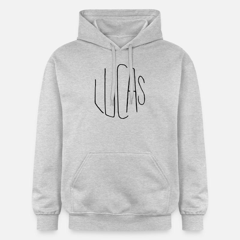 Lucas - Sweat à capuche Softstyle® Gildan Unisexe - gris clair chiné