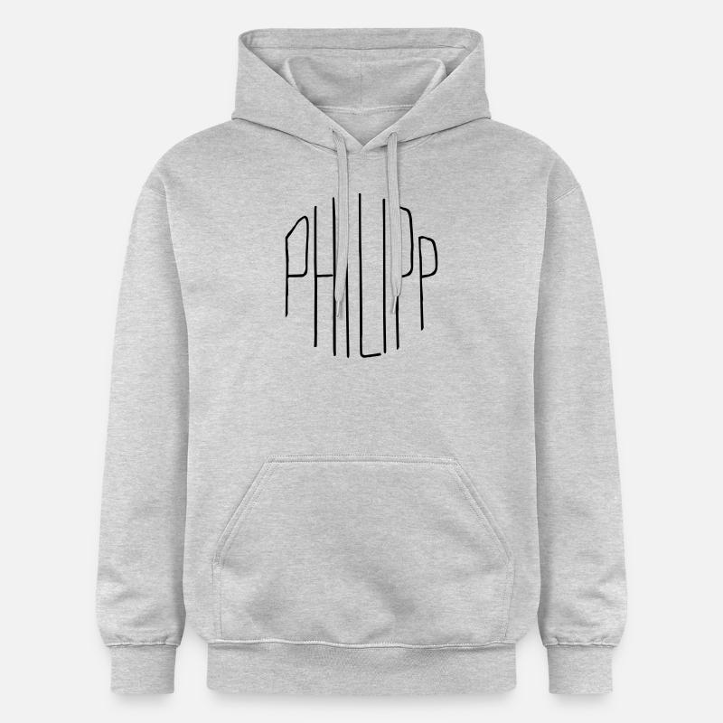 Philipp - Sweat à capuche Softstyle® Gildan Unisexe - gris clair chiné