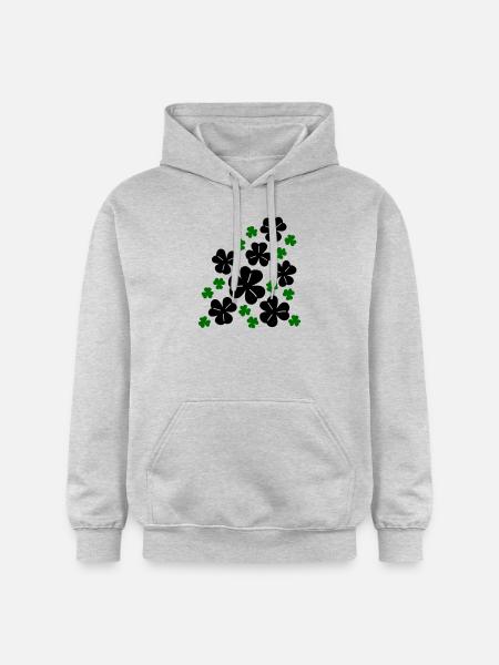 Trèfles - Sweat à capuche Softstyle® Gildan Unisexe - gris clair chiné