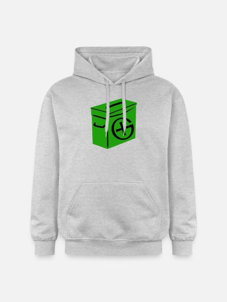Geocaching: Ammo Can - Gildan Unisex Softstyle® Midweight Hoodie - light heather grey