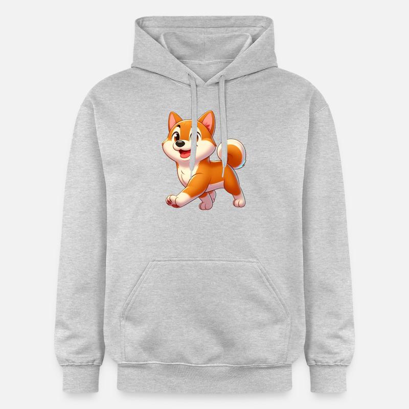 shiba 3 - Sweat à capuche Softstyle® Gildan Unisexe - gris clair chiné