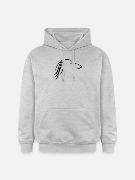 Saluki - Gildan Unisex Softstyle® Midweight Hoodie - Hellgrau meliert