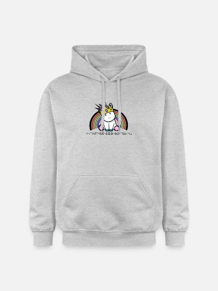 Einhorn Prinzessin - Gildan Unisex Softstyle® Midweight Hoodie - Hellgrau meliert