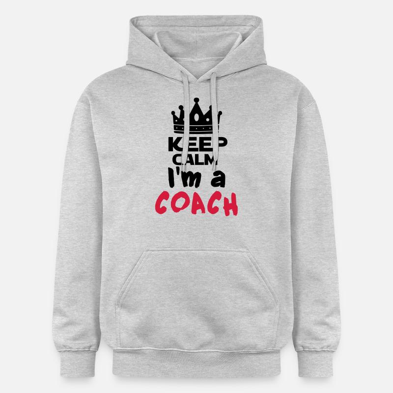I'm a coach - Sweat à capuche Softstyle® Gildan Unisexe - gris clair chiné