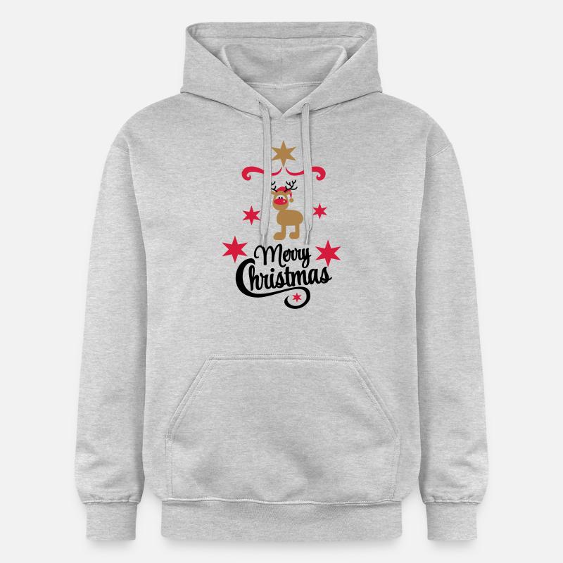 Noël - Sweat à capuche Softstyle® Gildan Unisexe - gris clair chiné