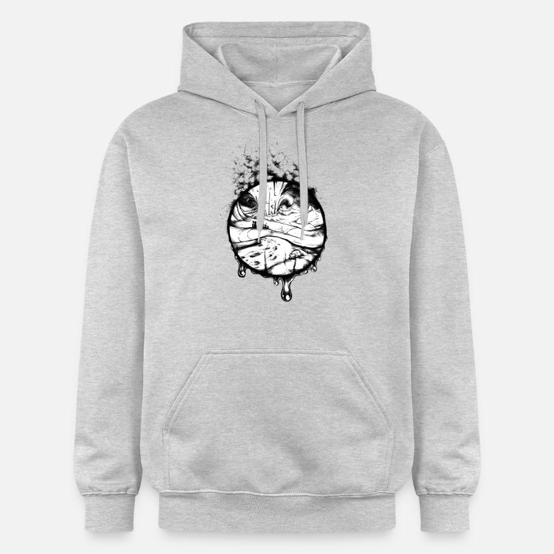 comète - Sweat à capuche Softstyle® Gildan Unisexe - gris clair chiné