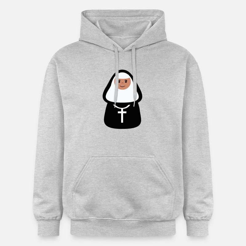 religieuse - Sweat à capuche Softstyle® Gildan Unisexe - gris clair chiné