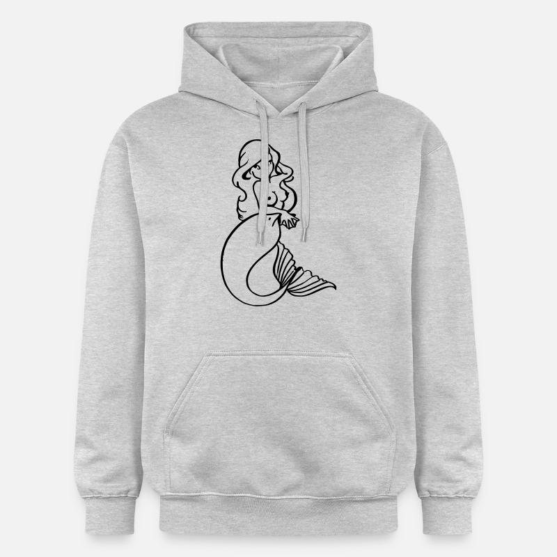 Sirène - Sweat à capuche Softstyle® Gildan Unisexe - gris clair chiné