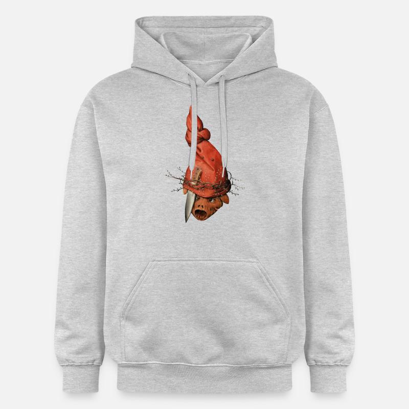 Le démon de Bruegel - Sweat à capuche Softstyle® Gildan Unisexe - gris clair chiné