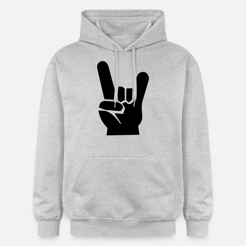 rock n roll - Sweat à capuche Softstyle® Gildan Unisexe - gris clair chiné