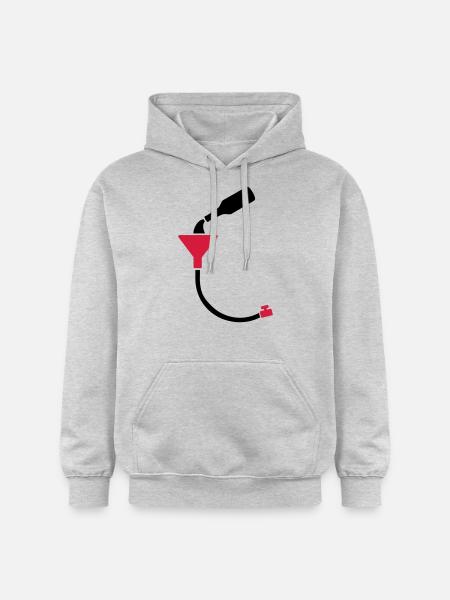 Beer Bong - Gildan Unisex Softstyle® Midweight Hoodie - light heather grey