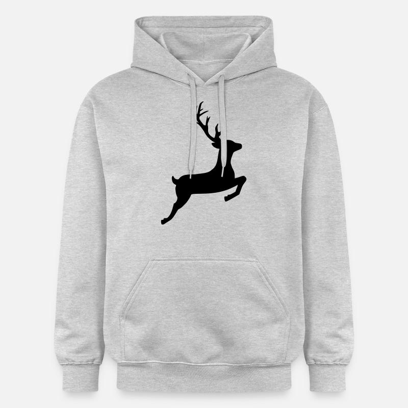 Renne - Sweat à capuche Softstyle® Gildan Unisexe - gris clair chiné