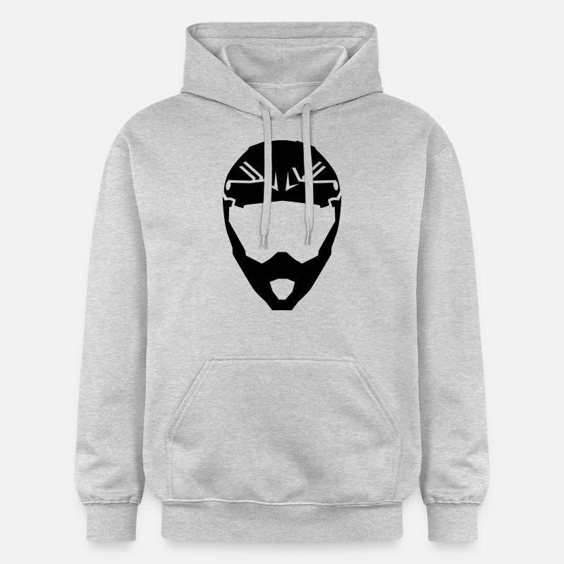 Motocross - Sweat à capuche Softstyle® Gildan Unisexe - gris clair chiné