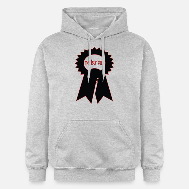 Meilleur papa - Sweat à capuche Softstyle® Gildan Unisexe - gris clair chiné