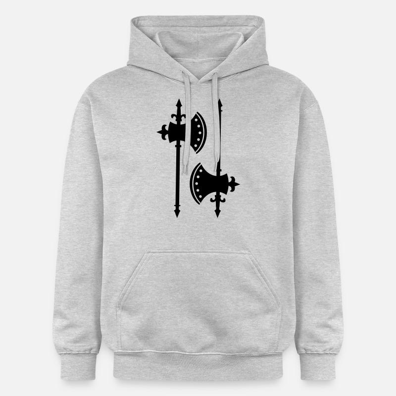 Axes - Sweat à capuche Softstyle® Gildan Unisexe - gris clair chiné