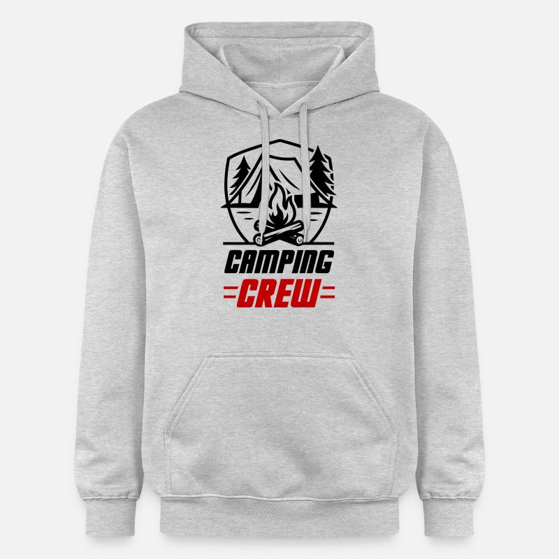 Équipe de camping - Sweat à capuche Softstyle® Gildan Unisexe - gris clair chiné