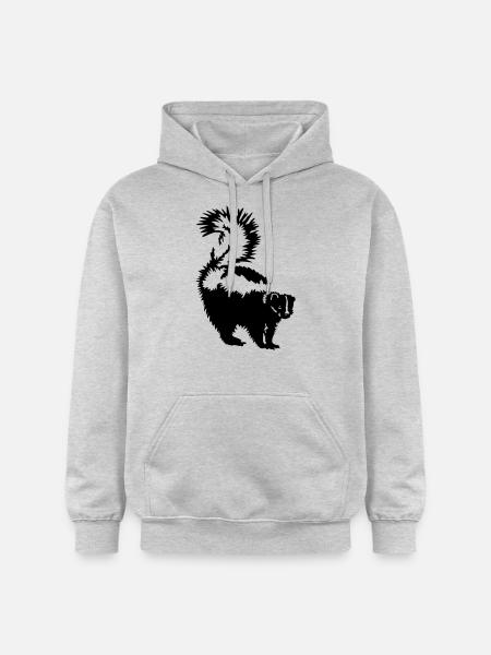 Skunk - Gildan Unisex Softstyle® Midweight Hoodie - light heather grey