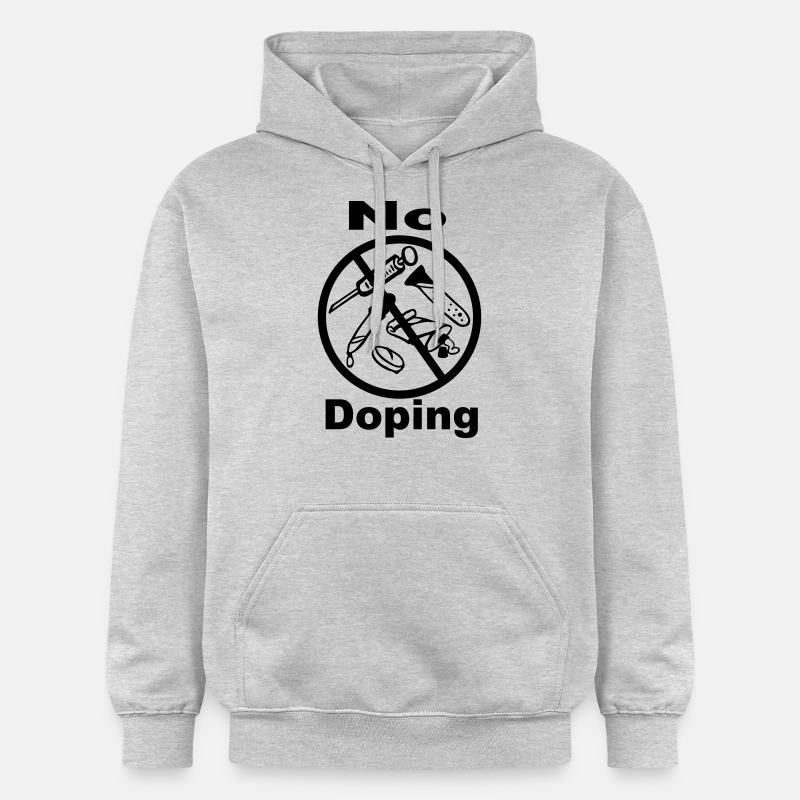 Pas de dopage - 1farb - Sweat à capuche Softstyle® Gildan Unisexe - gris clair chiné