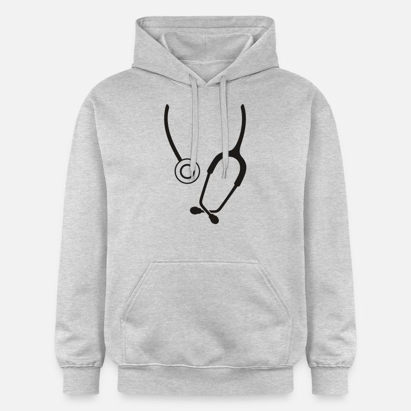 stéthoscopes - Sweat à capuche Softstyle® Gildan Unisexe - gris clair chiné