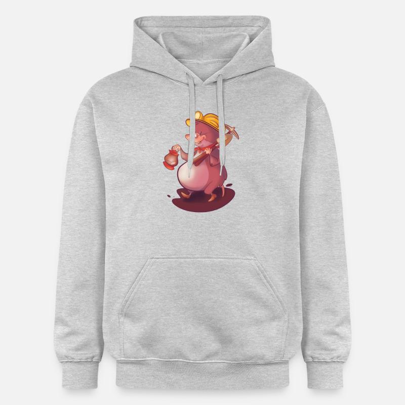 Mole métro - Sweat à capuche Softstyle® Gildan Unisexe - gris clair chiné