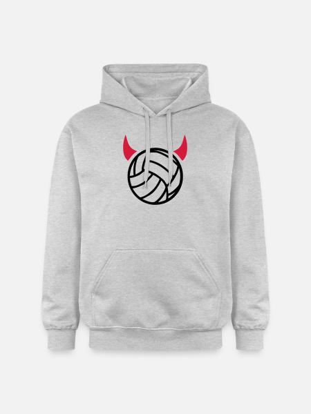 Volleyball - Gildan Unisex Softstyle® Midweight Hoodie - Hellgrau meliert