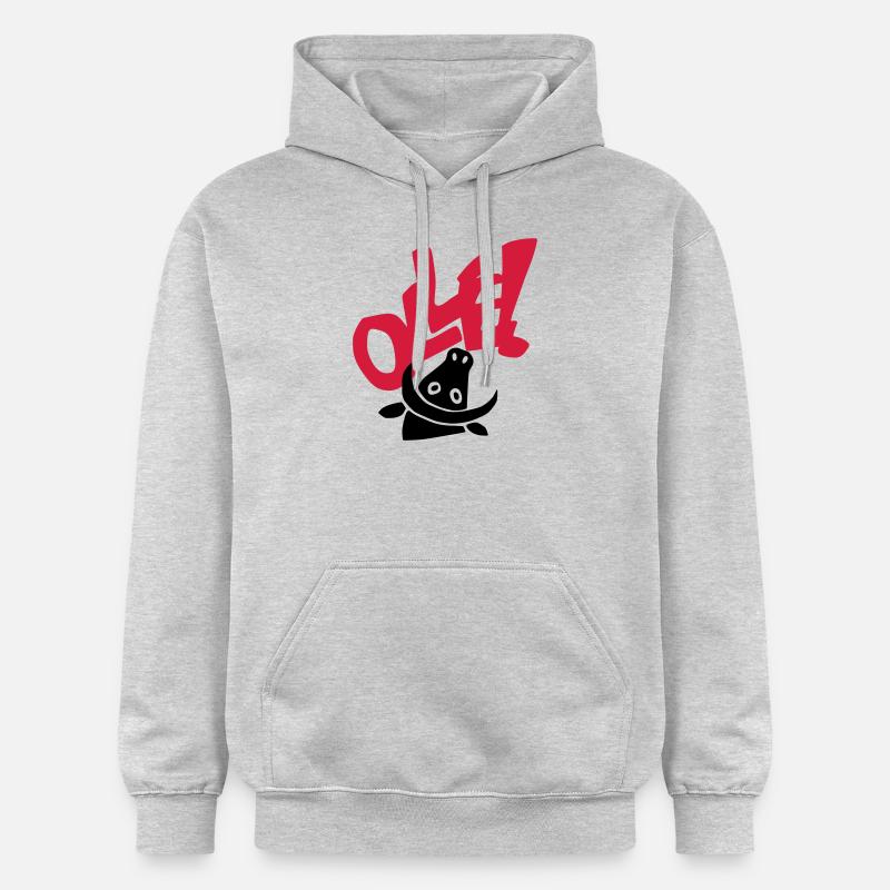 toto olle - Sweat à capuche Softstyle® Gildan Unisexe - gris clair chiné