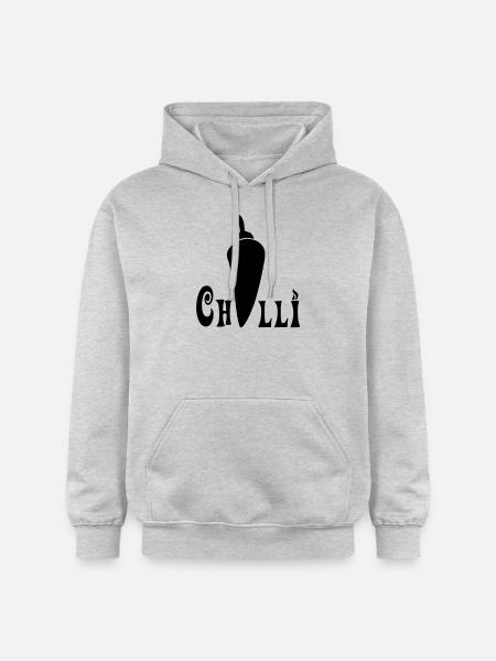 Chilli - Gildan Unisex Softstyle® Midweight Hoodie - Hellgrau meliert