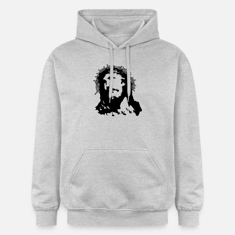 Jesus - Sweat à capuche Softstyle® Gildan Unisexe - gris clair chiné