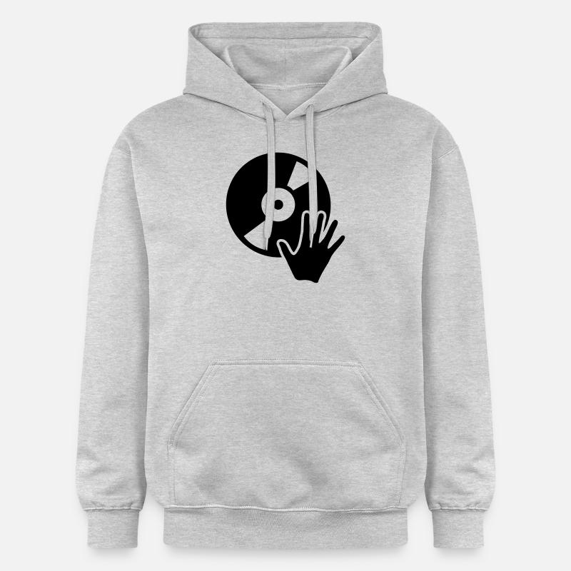 DJ - Sweat à capuche Softstyle® Gildan Unisexe - gris clair chiné