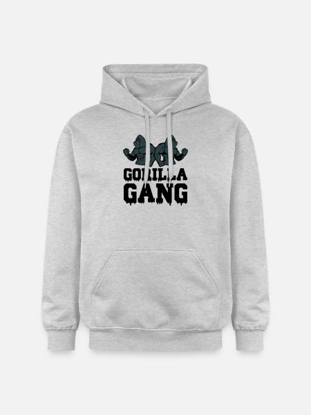 Gorilla Gang - Gildan Unisex Softstyle® Midweight Hoodie - light heather grey