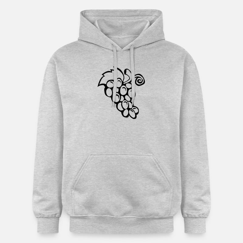 grappe de raisins - Sweat à capuche Softstyle® Gildan Unisexe - gris clair chiné