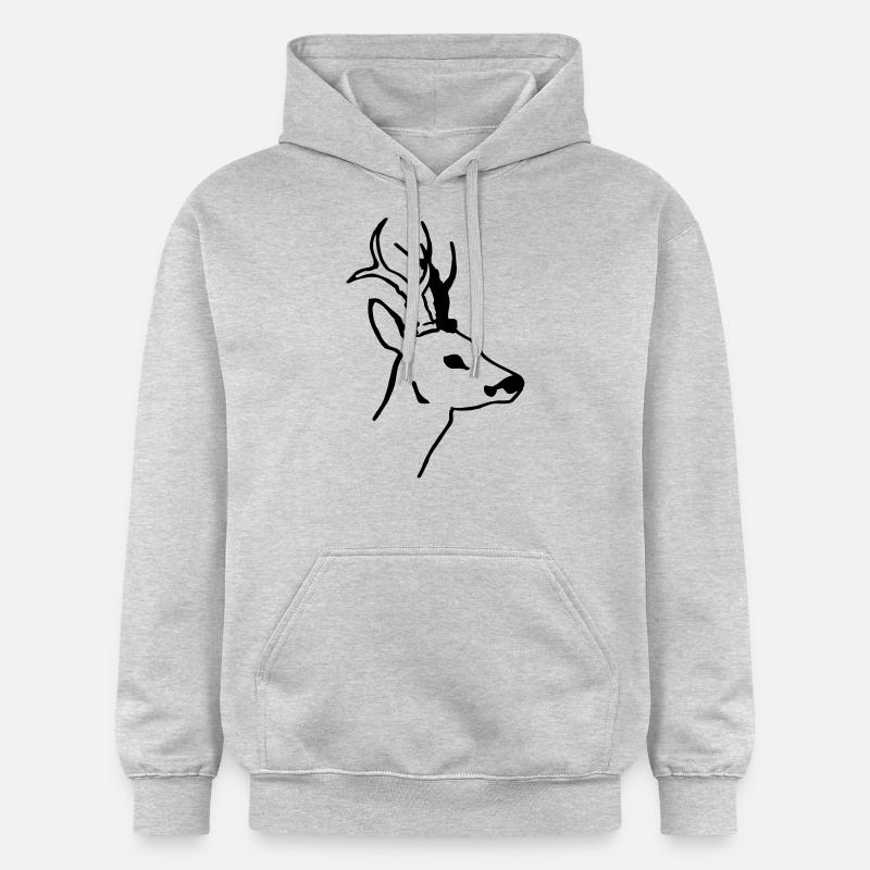 Roebuck - Sweat à capuche Softstyle® Gildan Unisexe - gris clair chiné