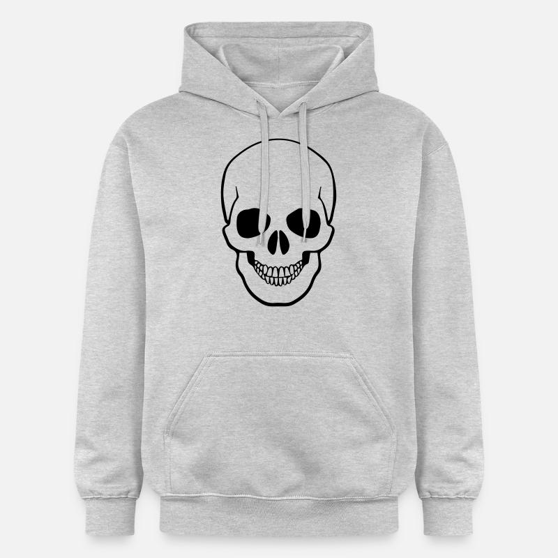 skull - Sweat à capuche Softstyle® Gildan Unisexe - gris clair chiné